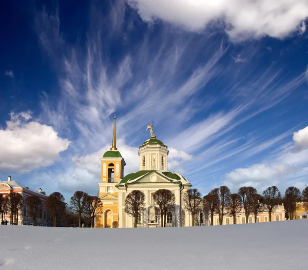 Εκκλησία στην περιουσία kuskovo — Φωτογραφία Αρχείου