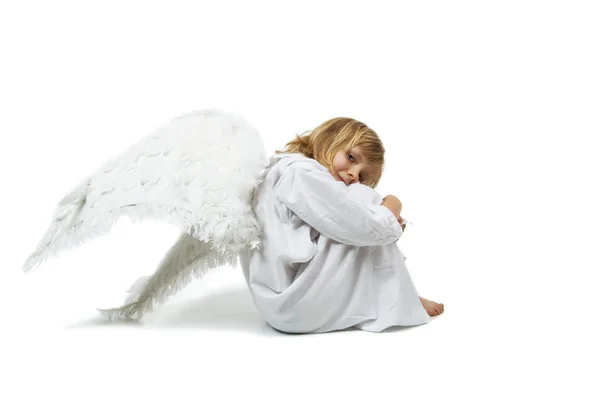 Dívka s křídly — Stock fotografie