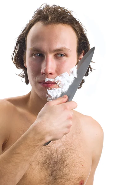 Faz a barba. — Fotografia de Stock