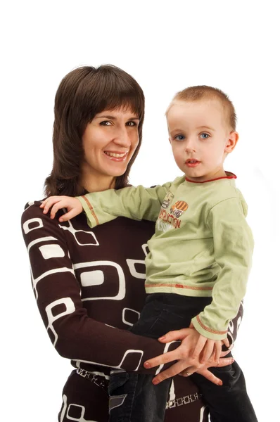 Bebê com mãe retrato — Fotografia de Stock