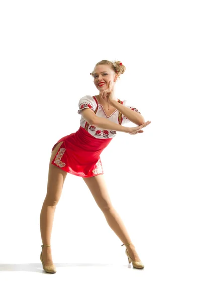 Cheerleader tanzen — Stockfoto