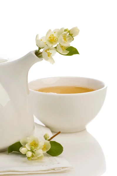 Tea with jasmin — Stock Photo, Image
