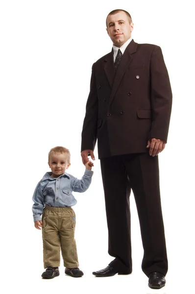 Business man with baby — Stock Photo, Image