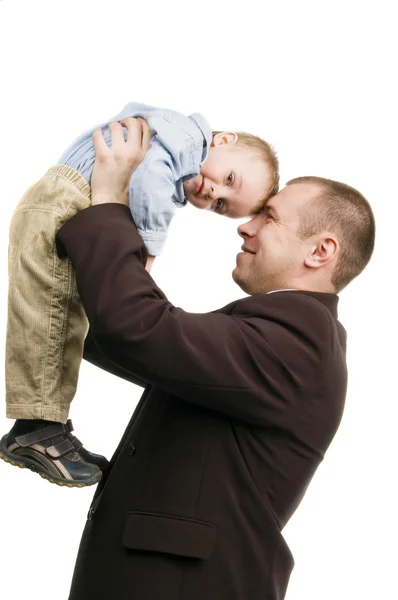 Obchodní muž s dítětem — Stock fotografie