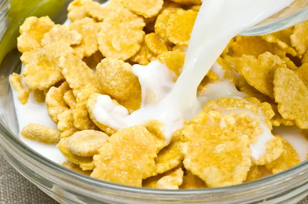 Cornflakes frukost — Gratis stockfoto