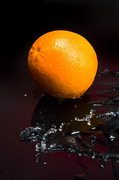 Stänk orange — Stockfoto