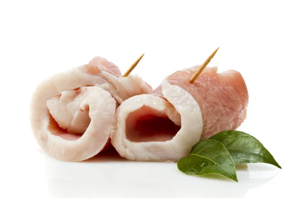 Stilleven van varkensvlees vlees roll — Stockfoto