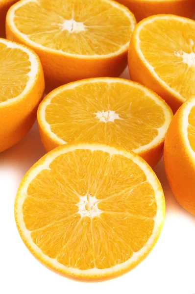 Oranges on white — Stock Photo, Image