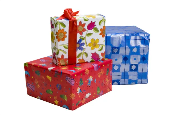 Piles of gifts — Stock Photo, Image
