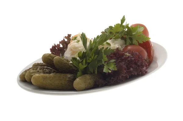 Speisekarte des Restaurants: eingelegtes Gemüse — Stockfoto