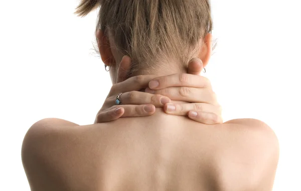 To massage shoulder — Stock Photo, Image