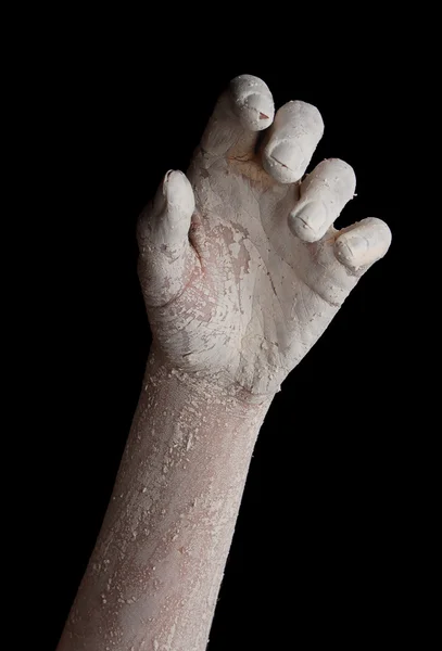 Bílé rozpraskané ruce — Stock fotografie