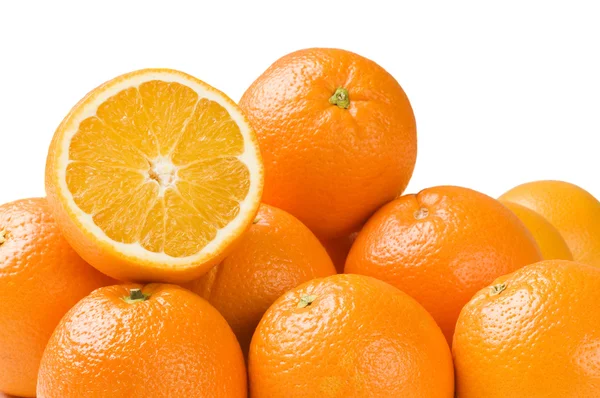 孤立的橘子 — 图库照片