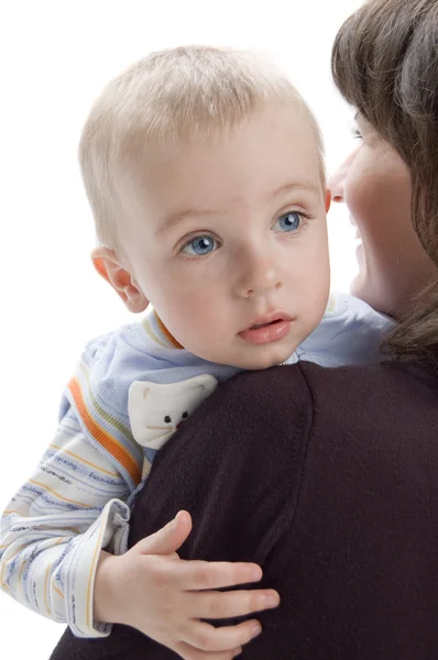 Baby with mom portrait — Stock Photo, Image