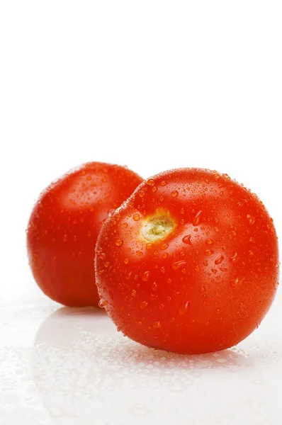 Ντομάτες σε λευκό — Φωτογραφία Αρχείου