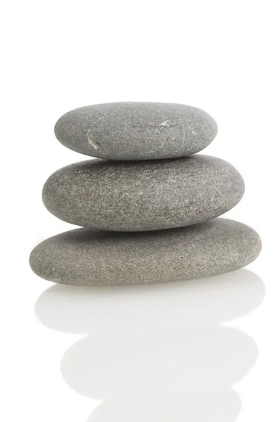 Balanced rocks on white — Stock Photo, Image