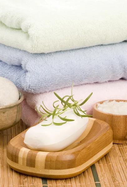 Soap with rosemary — Stock Photo, Image