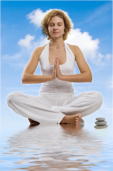 Yoga asana — Stockfoto