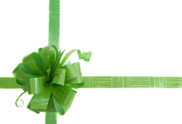 Green bow Gift — Stock Photo, Image