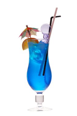 Cocktail blue lagoon clipart