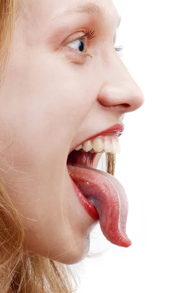 生意気な舌 — ストック写真