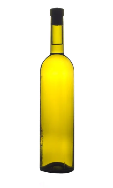 Garrafa de vinho isolado — Fotografia de Stock