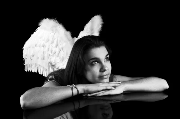 Rapariga anjo — Fotografia de Stock