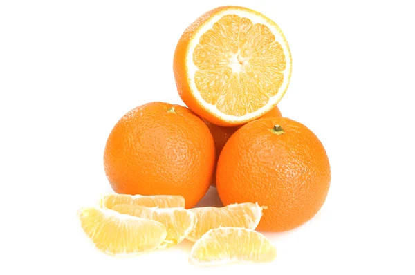 Pomeranče, samostatný — Stock fotografie