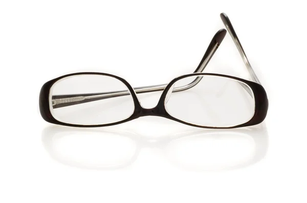 Glasses with reflection isolated — Stock Photo, Image