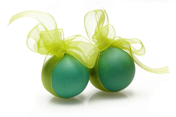 Uova di Pasqua con nastro — Foto Stock