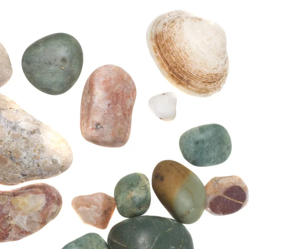 Sea pebble isolated — Stock Photo, Image