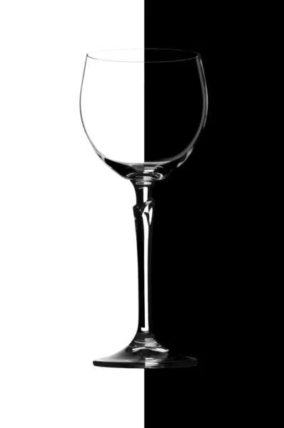 Prázdné vino pohár — Stock fotografie