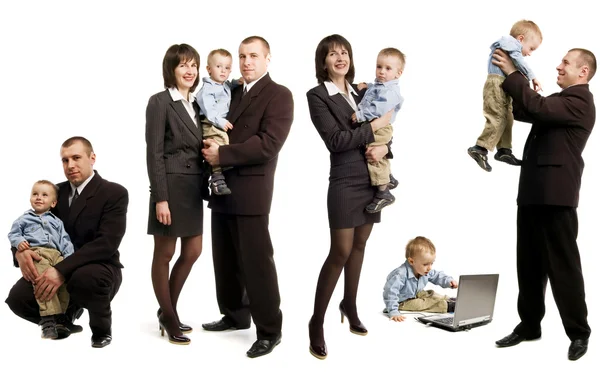 Business familj — Stockfoto