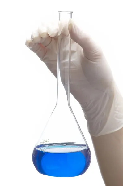 Test tube in hand — Stock Photo, Image
