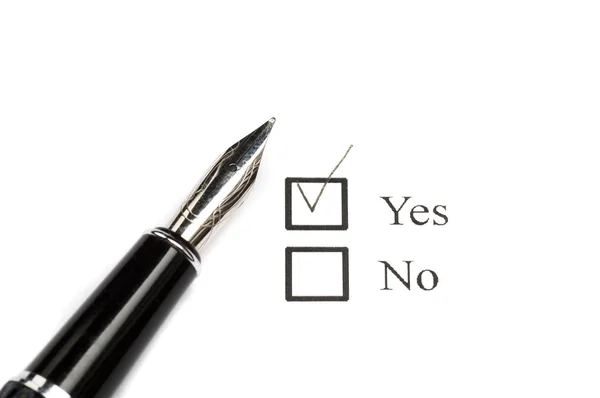 Vote for YES — Stock Photo, Image