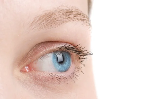 Close-up de olhos verdes — Fotografia de Stock