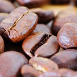 Close-up de grãos de café