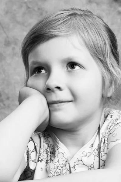 Portrait of small girl — Stock Photo, Image