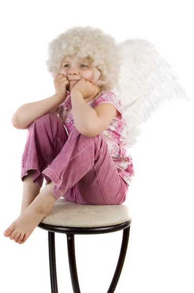 Girl whith wings — Stock Photo, Image