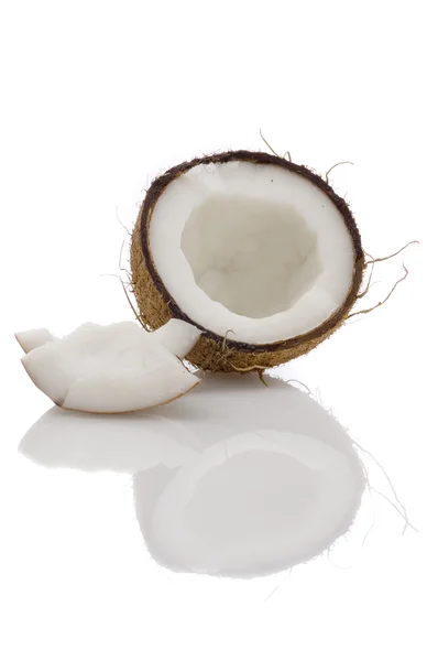 Kokosnuss isoliert — Stockfoto