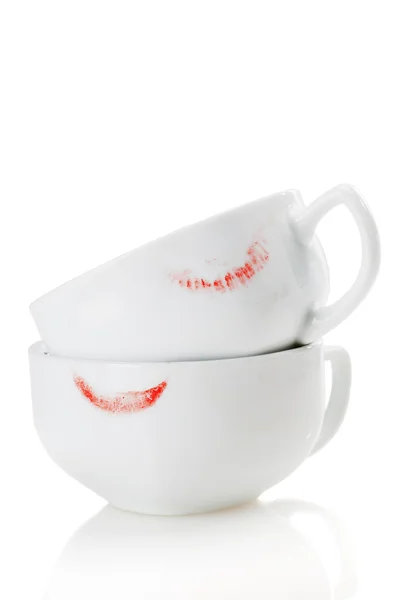 Lápiz labial en una taza — Foto de Stock