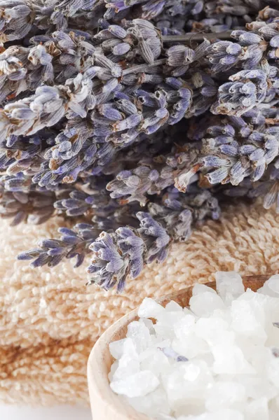 Sea salt and lavender — Free Stock Photo
