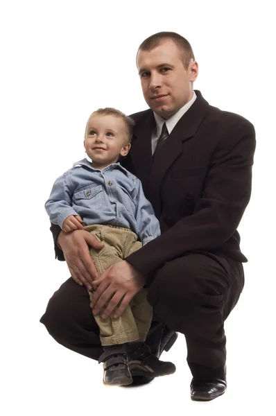 Biznesmen z dzieckiem — Zdjęcie stockowe