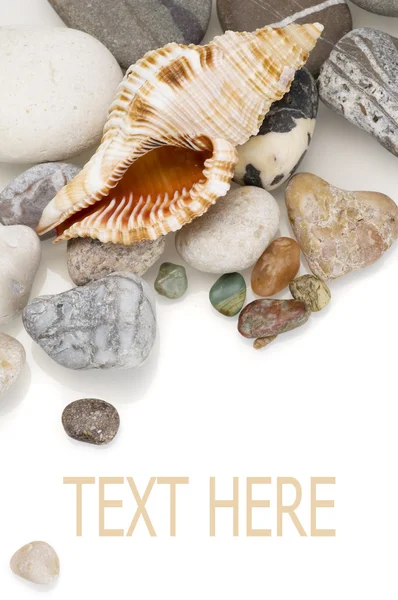 Sea stone frame — Stock Photo, Image