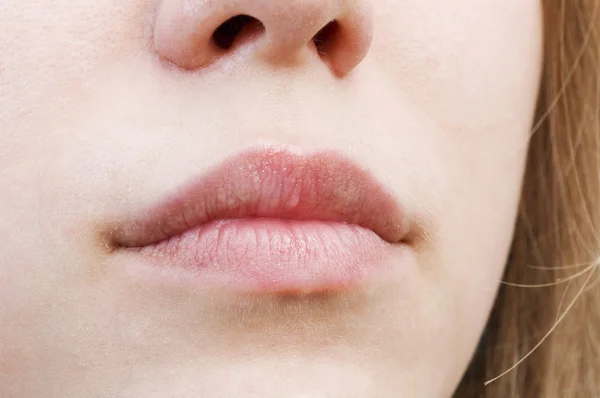 Lábios de mulher — Fotografia de Stock