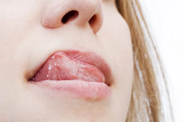 女人的嘴唇 — 图库照片