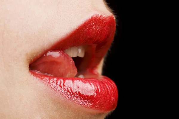 Τα χείλη της γυναίκας — Φωτογραφία Αρχείου