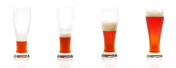 Glazen bier — Stockfoto