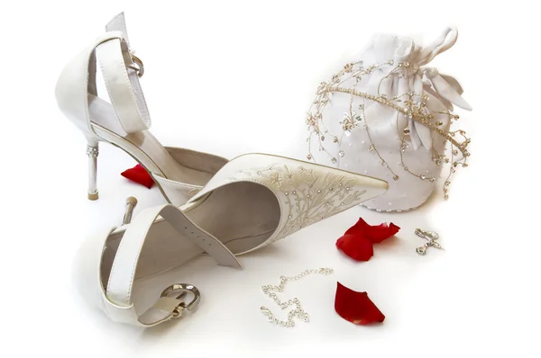 Haar bruiloft dag accessoires — Stockfoto