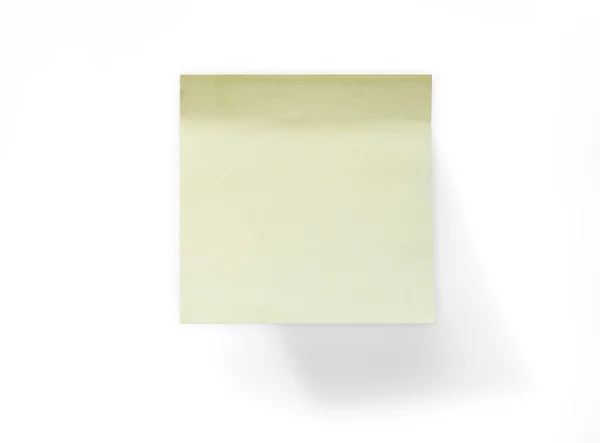 Yellow sticker note — Stock Photo, Image